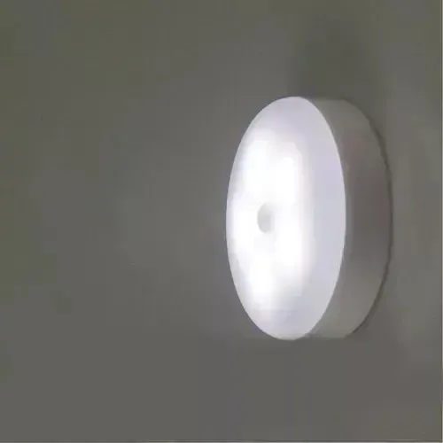 Luz Emergencia Recargable Led Con Sensor De Movimiento Y Luz Amarillo 18