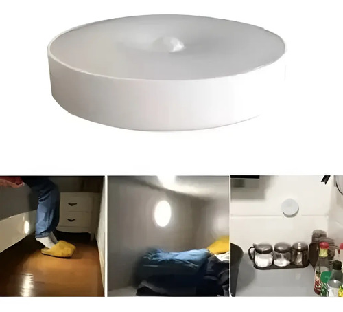 Luz Emergencia Recargable Led Con Sensor De Movimiento Y Luz Amarillo 15