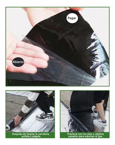 Cinta Sellador Butilo Techo Gotera Impermeable 100mm X 10m Negro Cinta Impermeable 4