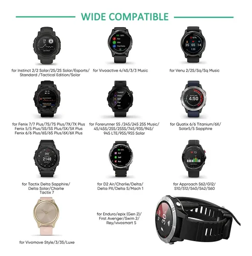 Cable De Carga Usb Para Relojes Garmin Fenix Y Forerunner Negro 17