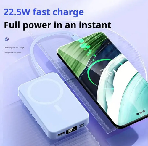 Powebank Ym-903 Compatible Con iPhone Con 10.000 Mah Blanco Blanco 20