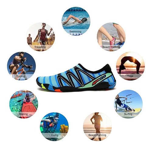 Surf Playa Agua Zapatos Zapatos De Vadeo Antideslizante S18 6