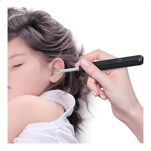 Limpia Oídos Cámara Inteligente Extractor De Cera Endoscopio Color Negro Ne3 5