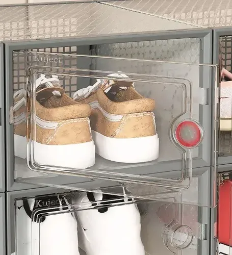 Caja Organizadora De Zapatos Set X6 Unidade Apilables Firmes Blanco 13