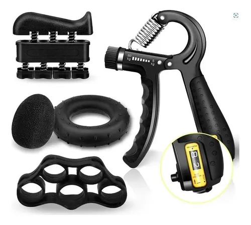 Hand Grip Set Pinza Resistencia Hand Grip Ejercicio Muñeca Negro 20
