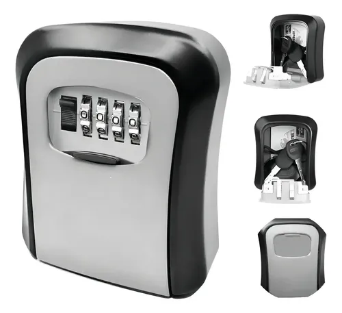 Caja Fuerte De Almacenamiento De Llaves Montada En La Pared Gris 9