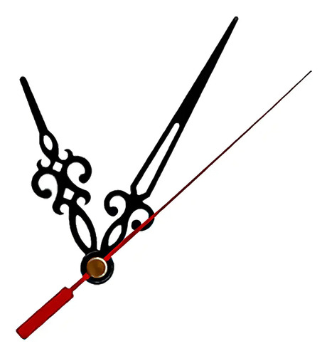 Set 10 Mecanismos Módulos De Reloj Murales Negro 4
