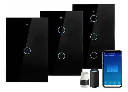 Apagador Inteligente Wifi Sin Cable Neutro 1,2 O 3 Canales 20