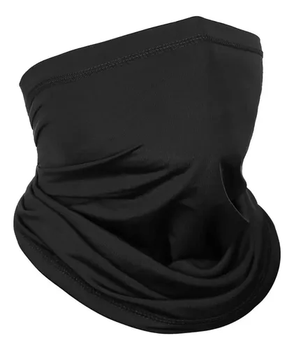 Bandana Mascara Cuello Elástica Uv400 Negro Talla Única 13