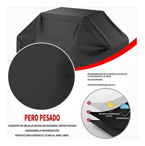 Funda Barbacoa Impermeable Allidea Protector Parrilla 145x117x61cm 4