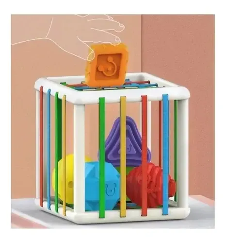 Juguete Interactivo De Habilidad Motora Cubo Montessori Vistoso 11
