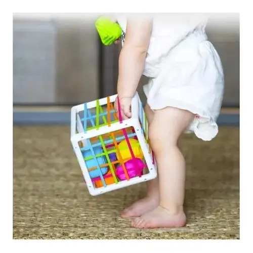Juguete Interactivo De Habilidad Motora Cubo Montessori Vistoso 17