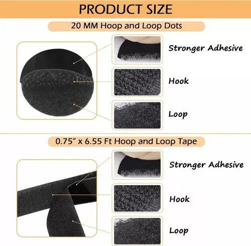 Velcro Autoadhesivo Por 2cm 10 Metros Negro Negro Velcro 2
