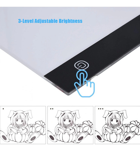 Mesa De Luz Portátil Con Diseño Led Digitalizador A4. Drawe Audífonos 14