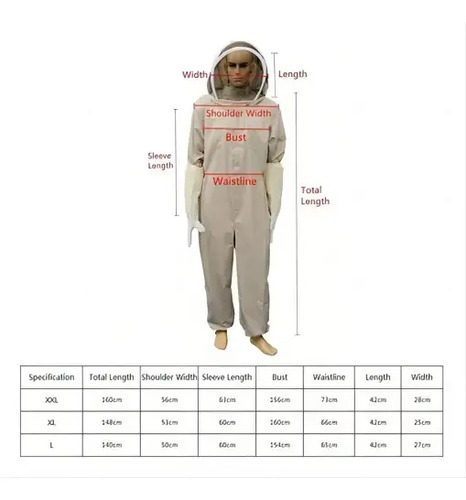 Trajes De Apicultura Ventilados De Cuerpo Completo Para Adul 10