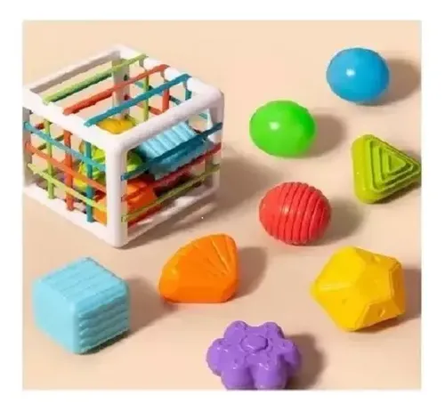 Juguete Interactivo De Habilidad Motora Cubo Montessori Vistoso 2
