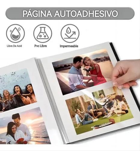 Álbumes Autoadhesivos Con Páginas Interiores Gris Álbum De Fotos 2