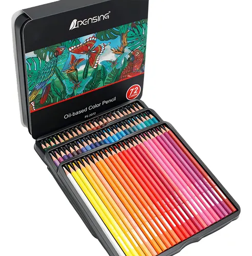 Lápices De Colores Hota 72 Unidades Artísticos Estuche Metálico Color 5