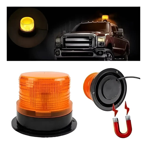 Baliza Led Estroboscopicas Ámbar 12/24v Vehículo Seguridad