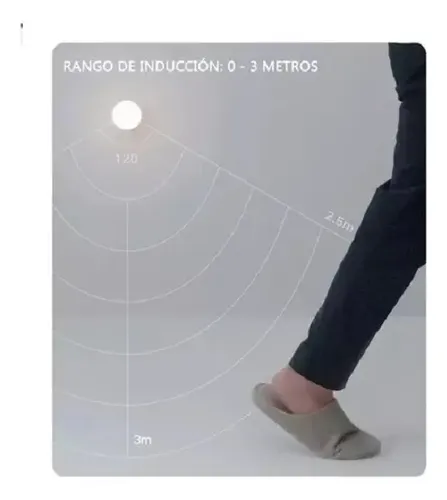 Luz Emergencia Recargable Led Con Sensor De Movimiento Y Luz Amarillo 20