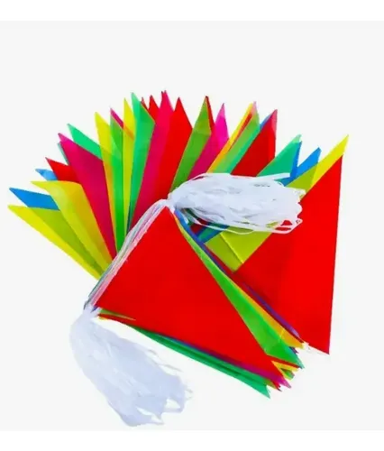 Banderines X150 Guirnaldas 80 Mt Evento/bautizo/matrimonio Multicolor 2