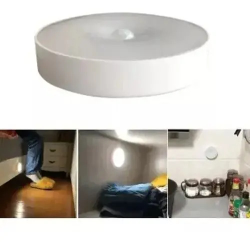 Luz Emergencia Recargable Led Con Sensor De Movimiento Y Luz Amarillo 2