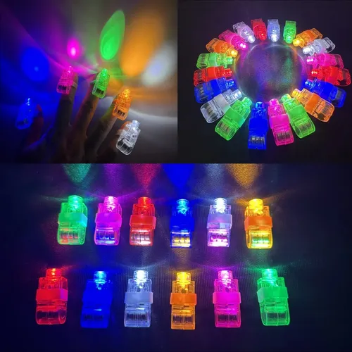 36 X Anillo Dedo Luminoso Led Puntero Sorpresa Cumpleaños Color 17