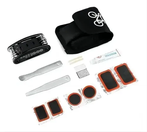 Kit Herramientas Bicicletas Parche Pinchazo Bici Reparación 11