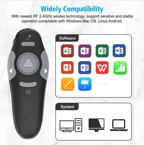Puntero Laser Presentador Diapositivas Usb 10