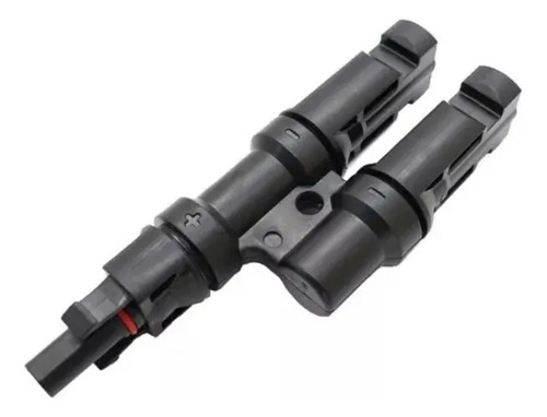 Conector Mc4 Doble (2 En 1 ) Par Macho/hembra Panel Solar Negro 4