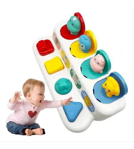 Juguete Pop Up Didáctico Animales Montessori Interactivo 5