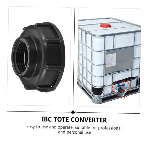 Tapa Adaptador S60x6 Ibc Ó Bidón Con Salida1pulgada 32mm 2pc 14