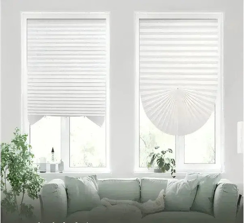 Cortina Autoadhesiva Sin Taladro, Bloqueo Luz 90x240 Blanco 3
