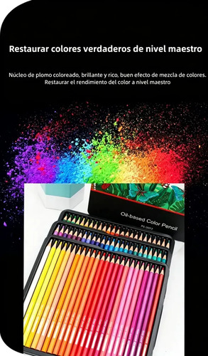 Lápices De Colores Hota 72 Unidades Artísticos Estuche Metálico Color 7