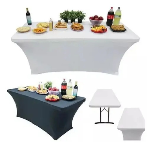 Funda Mantel Spandex Hota Negro 180x75cm Rectangular Hipoalergénico Liso 14