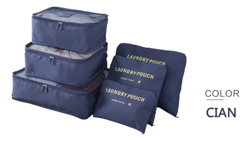 Set 6 Organizadores De Equipaje De Viaje Bolsa Ropa Interior 12