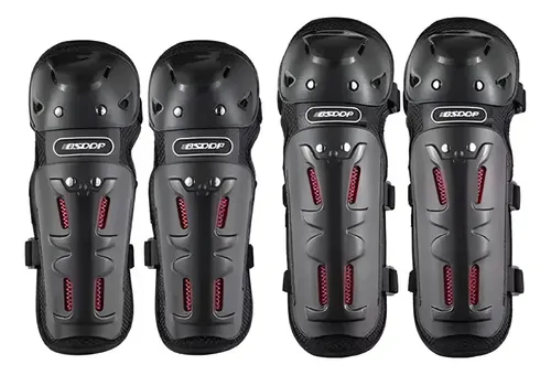 Protecciones Rodilleras Y Coderas Mottoracing Moto / Bici Negro 12