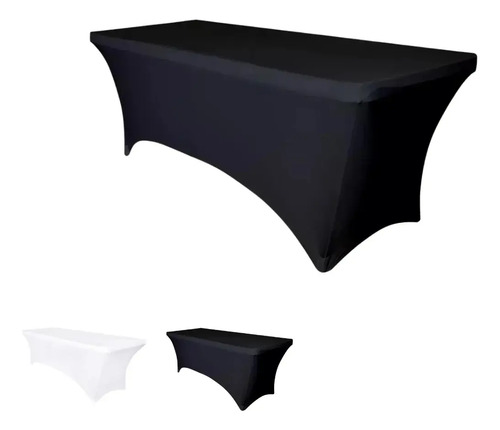 Funda Mantel Spandex Hota Negro 180x75cm Rectangular Hipoalergénico Liso 20