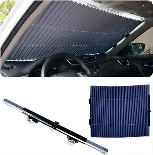 Quitasol Retractil Parasol Enrollable Parabrisas Auto 70x160 3