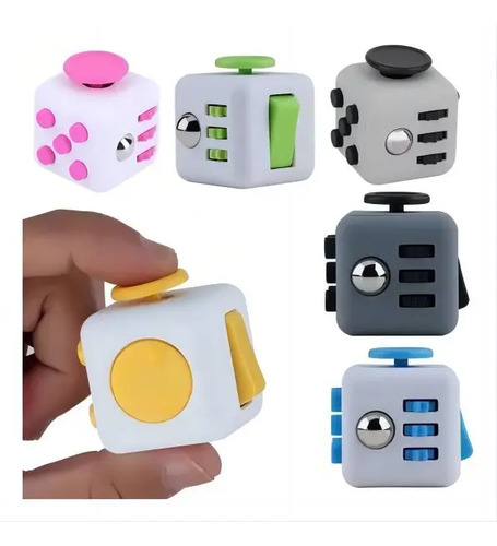 4 X Fidget Cube Antiestres Con 6 Funciones, Juguete Estress Aleatorio 4