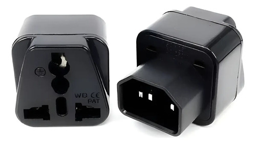Adaptador Ups C14 A C13 Au Us Uk Eu Chile Enchufe 2pack Negro