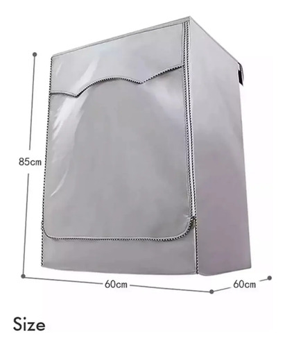 Funda Lavadora Y Secadora Protector Impermeable Anti-uv Gris Claro 6