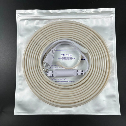 Tira De Luces Cob De Silicona Para Interiores (juego De 5 M) 3000k Blanco Cálido/luz Cálida Blanco Lechoso Conjunto De 5 M 9
