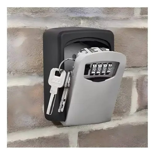 Caja Fuerte De Almacenamiento De Llaves Montada En La Pared Gris 11