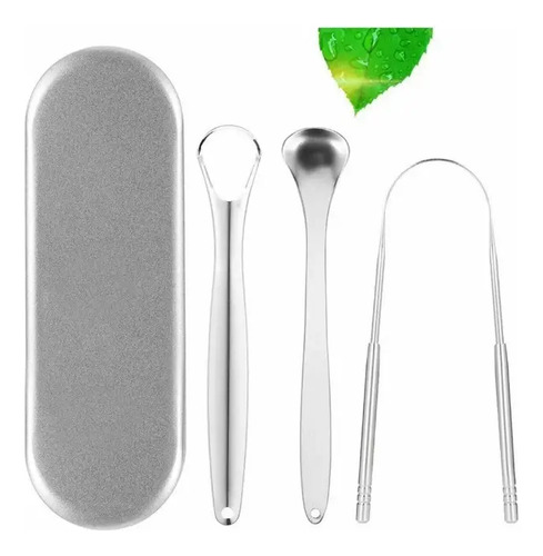 Pack 3 Raspador Limpiador Lengua Cobre Para Boca + Recogida 10