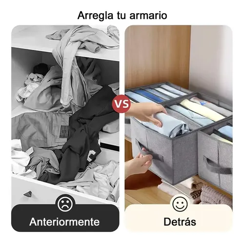 5pzs Organizador De Ropa De Armario Para Jeans Con Gris Gris 4