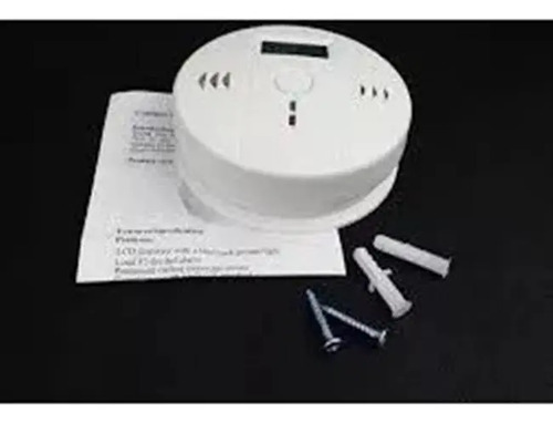 Alarma Detector Monóxido De Carbono Autónomo Digital Lcd Color Blanco 5