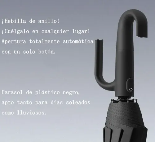 Plegable Paraguas Automático Antivendaval 20 Huesos Colgable 13