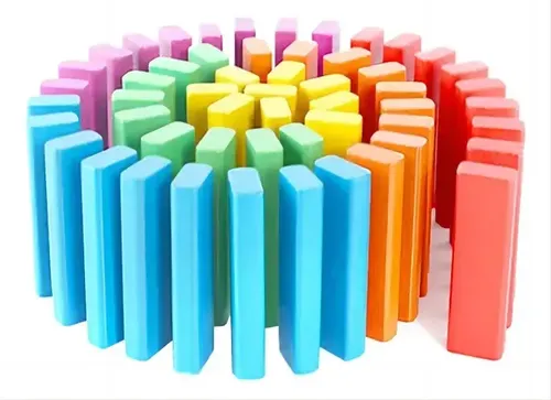 Juego Educativo De Bloques Construcción Coloridos 54 Pieza 3