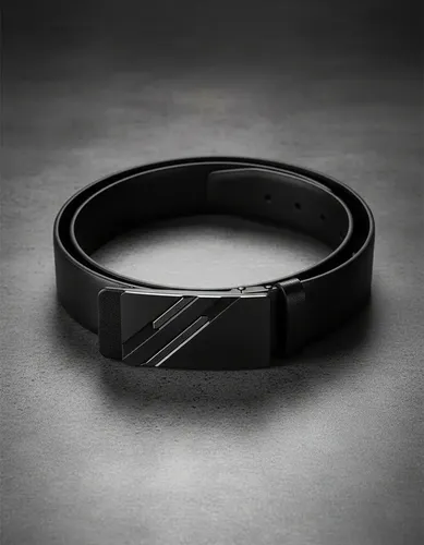 Cinturón Hombre Cuero De Vacuno Con Hebilla Automática 130cm Negro 130 2